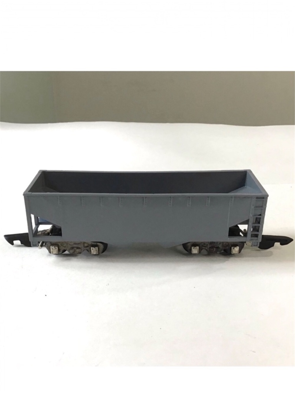 Vintage American Flyer Train Car Two Bay Gray Hopper #640 S Gauge Early Trucks